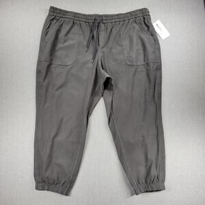 Athleta Womens Pants Size 26 Cypress Green Farallon Drawcord Pull On Jogger NEW